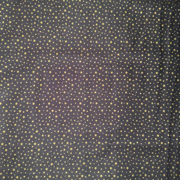 Makower UK Christmas Essentials New Star Grey with Gold Metallic - 1 Yard - Picture 2 of 5